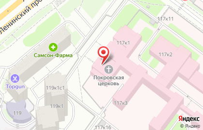 СберБанк на Ленинском проспекте, 117 к 1 на карте