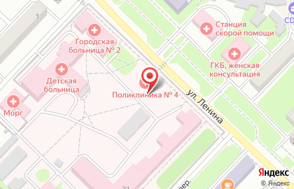 Больница Киселёвская городская больница на улице Ленина на карте