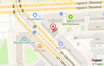 Сеть ювелирных магазинов The Gold на проспекте Ленина на карте