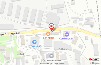 Автокафе Nori на улице Чичерина на карте