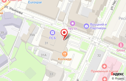 Банкомат КБ Ассоциация на улице Нестерова на карте