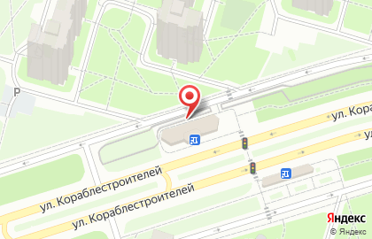 Магазин косметики и бытовой химии на ул. Кораблестроителей, 40 к1 лит А на карте