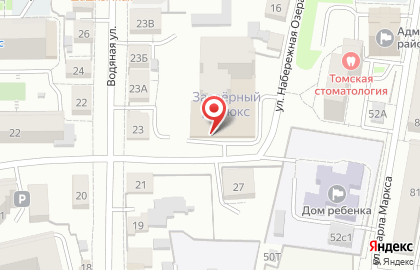 Автостоянка в Томске на карте