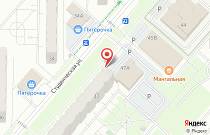 Магазин Камские полуфабрикаты на Студенческой улице на карте