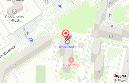 Форштадт в Оренбурге на карте