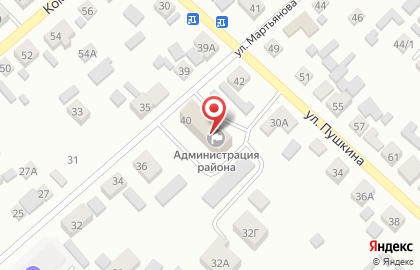 Администрация Минусинского района на улице Мартьянова на карте