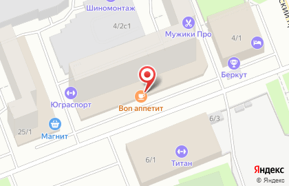 Ресторан-кафе Bon Appetit на Пролетарском проспекте на карте