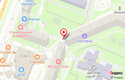 Киоск по продаже фруктов и овощей в Выборгском районе на карте