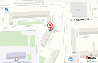 Магазин хлебобулочных изделий Кенон на улице Строителей на карте