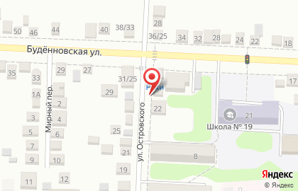 Магазин живых раков на улице Островского на карте