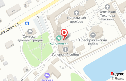 Мужской монастырь Калужская Свято-Тихонова Пустынь на карте