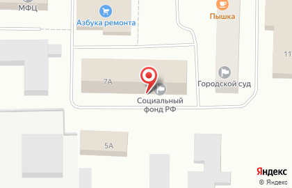 Управление Пенсионного фонда РФ в г. Мончегорске (межрайонное) на Комсомольской на карте