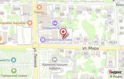Гостиница Олимпия в Усть-Лабинске на карте