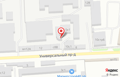 Гостиница эконом-класса На Универсальном проезде на карте