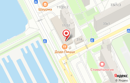 Пиццерия Додо Пицца в Москве на карте