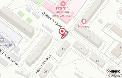 Массажный кабинет на Горьковской улице на карте