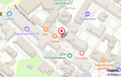 Перспектива в Мансуровском переулке на карте