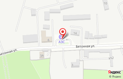 Томск Нефть-Юг на Бетонной улице на карте