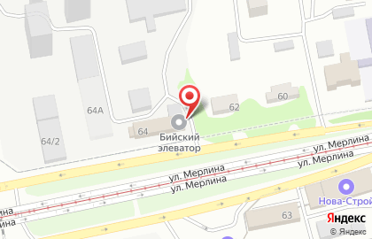 Новосибирский мелькомбинат на карте
