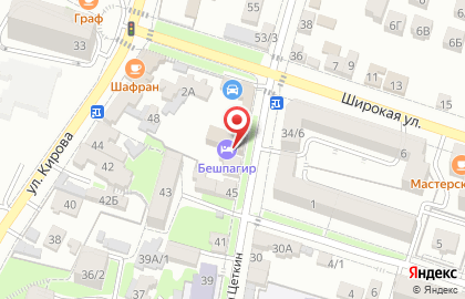 Пансионат Бешпагир на карте