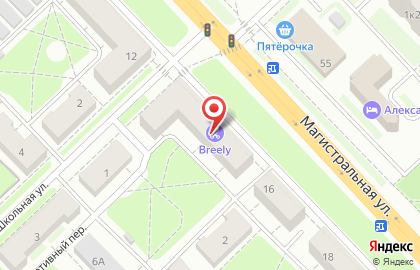 Производственная компания Камнеград на Магистралиной улице на карте