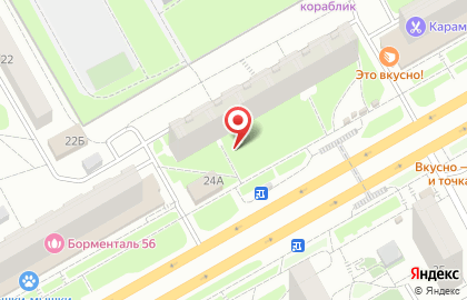 Бэби сток на улице Чкалова на карте