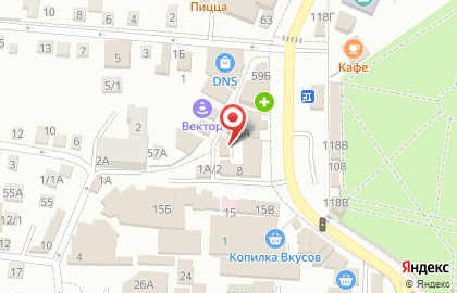 Мебельный магазин на улице Комарова на карте