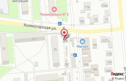 Киоск по продаже кондитерских изделий на Холмогорской улице на карте