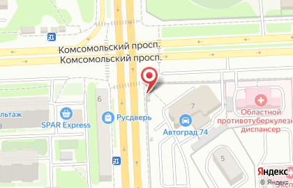 Компания Южуралавто на Свердловском тракте на карте