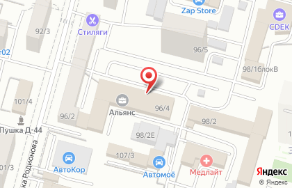 Теорема на Революционной улице на карте