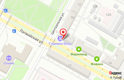 Парикмахерская Стрижка-SHOP в Октябрьском районе на карте