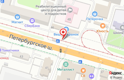 Оператор сотовой связи Tele2 на Петербургском шоссе на карте