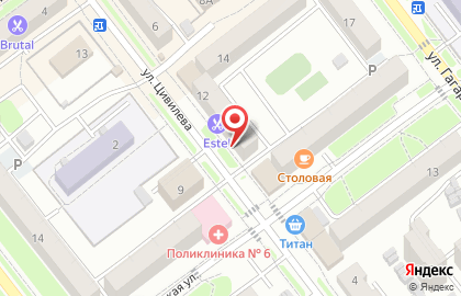 Фирменная торговая сеть Белоречье в Железнодорожном районе на карте