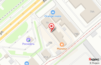 Магазин автозапчастей Автосеть на Московской улице на карте