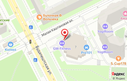 Фитнес-клуб GW Fitness на Будапештской улице, 76 на карте