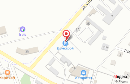 Торгово-транспортная компания на улице Строителей на карте