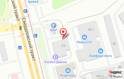 Автосервис Автомотив на Свердловском тракте на карте