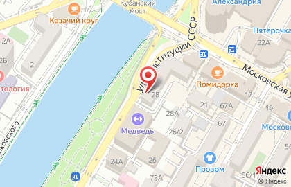 Аптека Лада на улице Конституции СССР на карте
