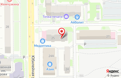 Парикмахерская Блеск в Тобольске на карте