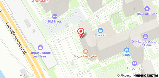 Спа-салон тайского массажа Thai Dream на улице Дыбенко на карте