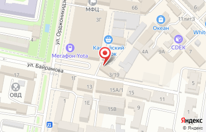 Армейский магазин на улице Орджоникидзе на карте