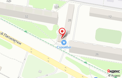Магазин строительно-отделочных материалов Стройбат в Новочебоксарске на карте