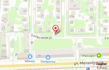Дом Люкс на 3-й Песчаной улице на карте