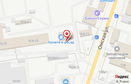 Все для кровли и фасада на Омской улице на карте