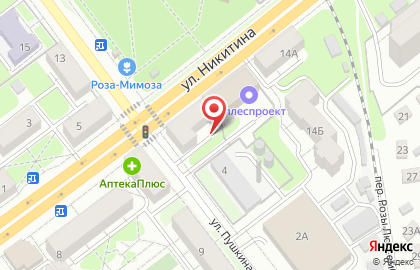 РИТМ на улице Никитина на карте