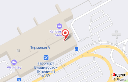 Авиакомпания Аврора во Владивостоке на карте