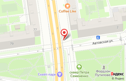 Торговый центр Виадук на проспекте Стачек на карте