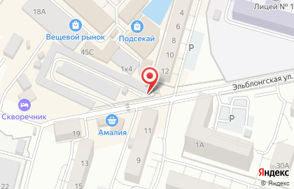 Магазин Русский хлеб на Эльблонгской улице на карте