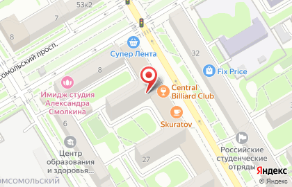 Ресторан Тинькофф на Площади Гарина-Михайловского на карте