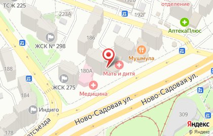 Студия Стиль на Ново-Садовой улице на карте